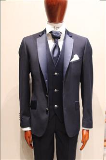 Smoking/Coreana 3 bottoni con gilet e Cravattone