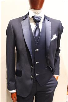 Smoking/Coreana 3 bottoni con gilet e Cravattone